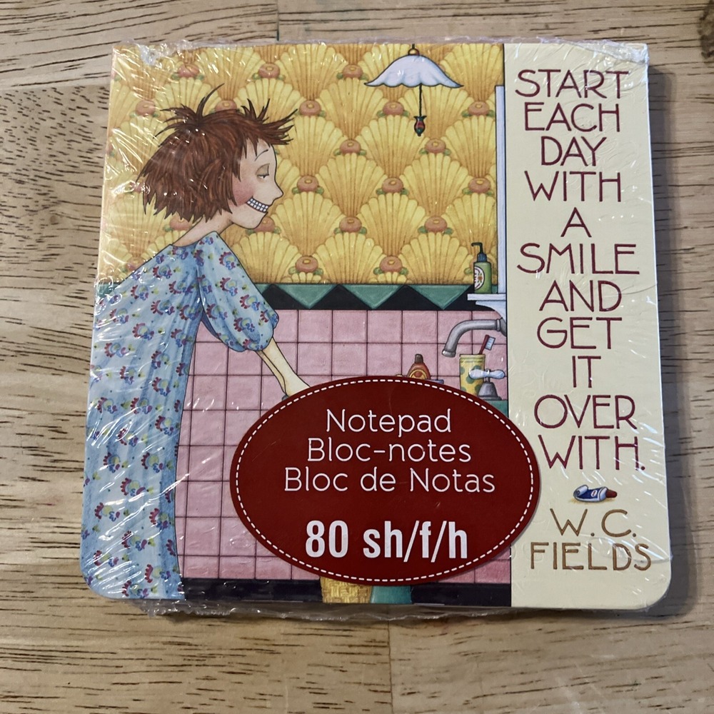 Mary Engelbreit Notepad Start Each Day With A Smile 80 Sheet Notepad